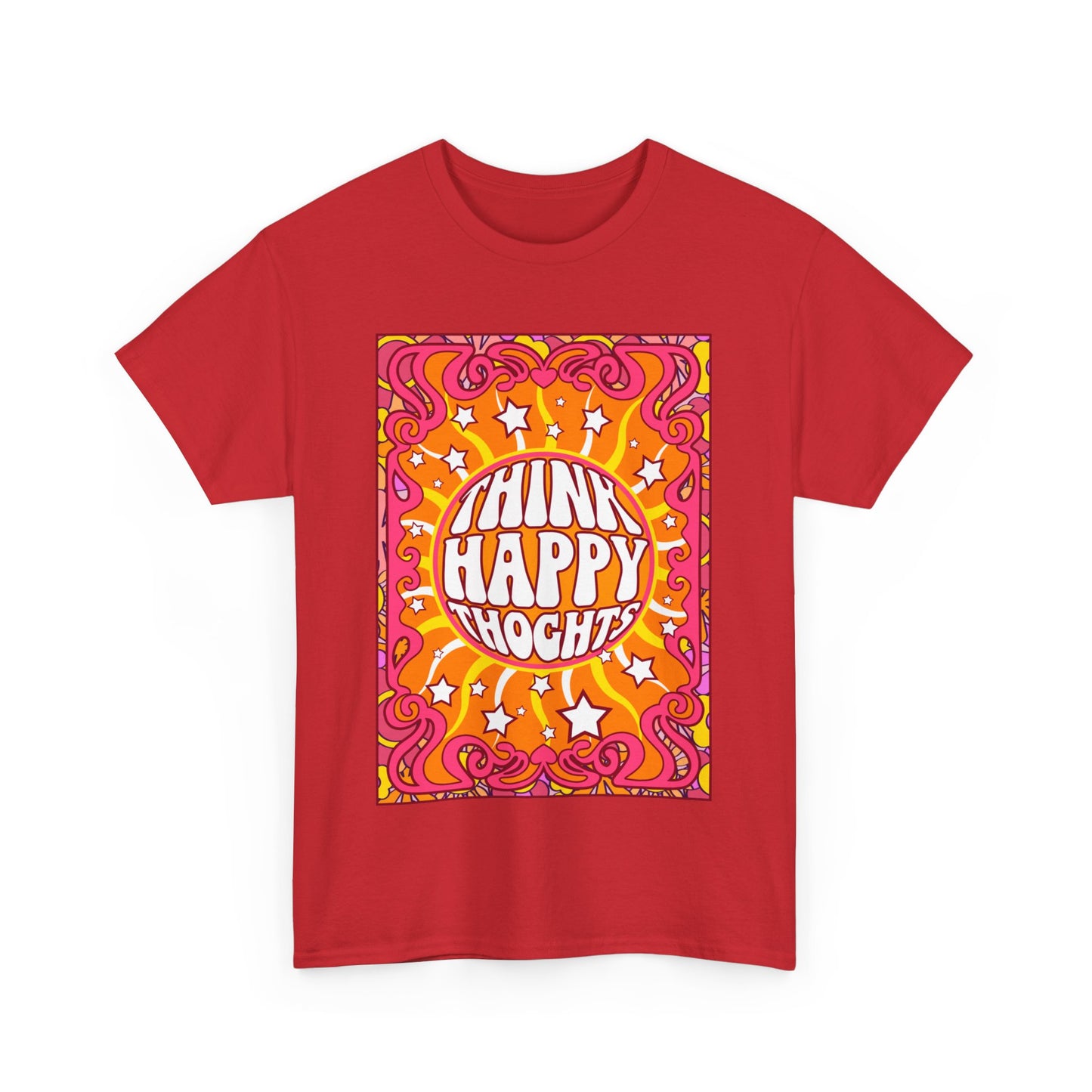 Thnink Happy Thoughts Positive Affirmation Shirt