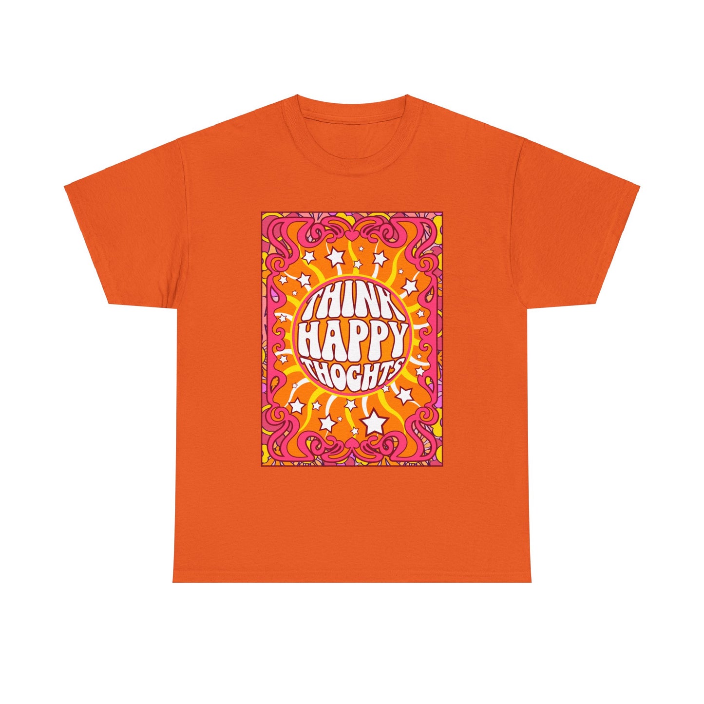 Thnink Happy Thoughts Positive Affirmation Shirt