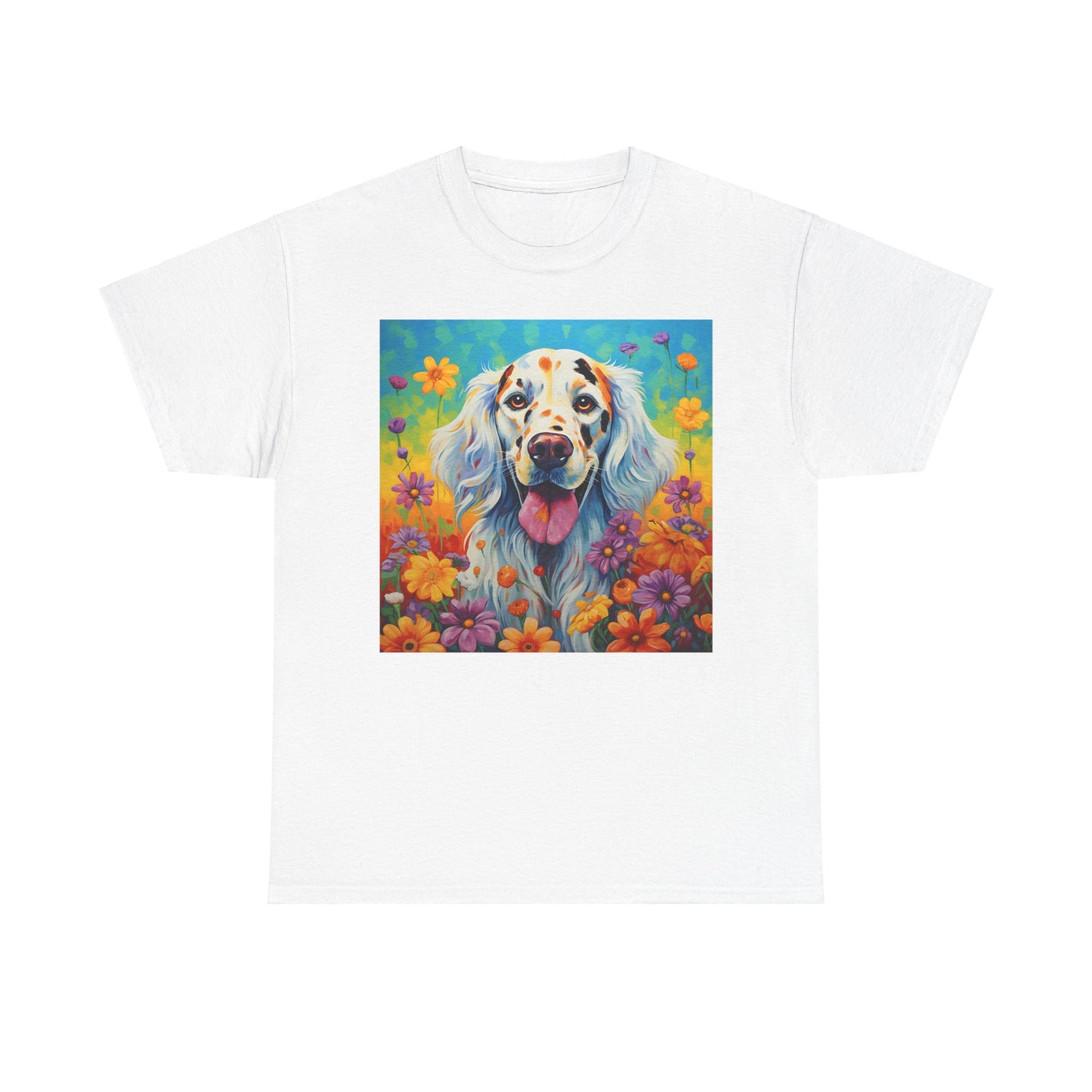 Floral Dog Shirt, Floral Dog Tee, Flower Dog Shirt, Animal Lover Tee, Dog Lover Gift Tee, Cute Dog, Floral Dog Birthday Shirt, Floral Dog
