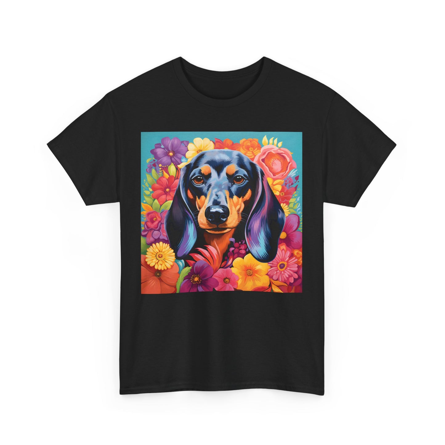Floral Dog Shirt, Floral Dog Tee, Flower Dog Shirt, Animal Lover Tee, Dog Lover Gift Tee, Cute Dog, Floral Dog Birthday Shirt, Floral Dog