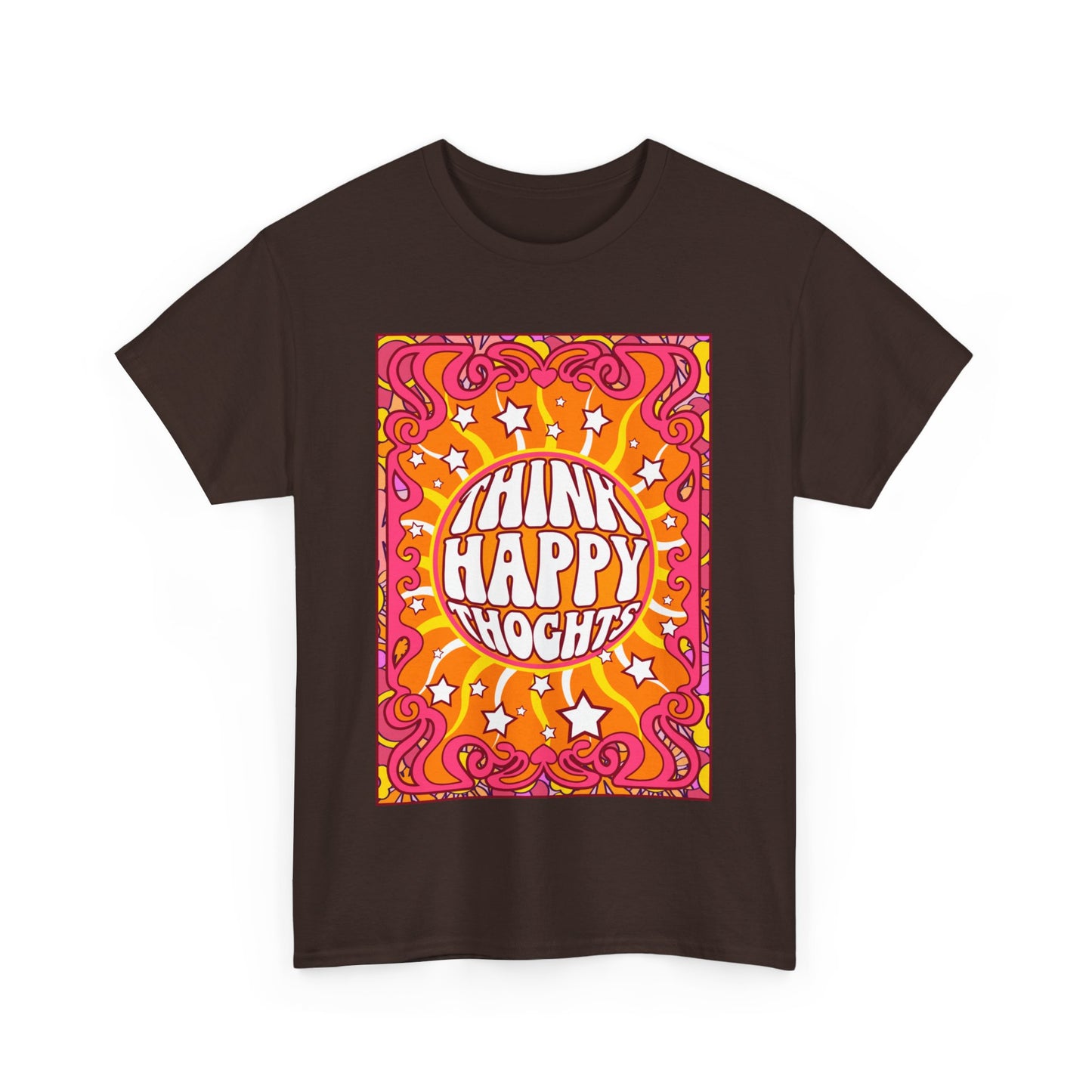 Thnink Happy Thoughts Positive Affirmation Shirt