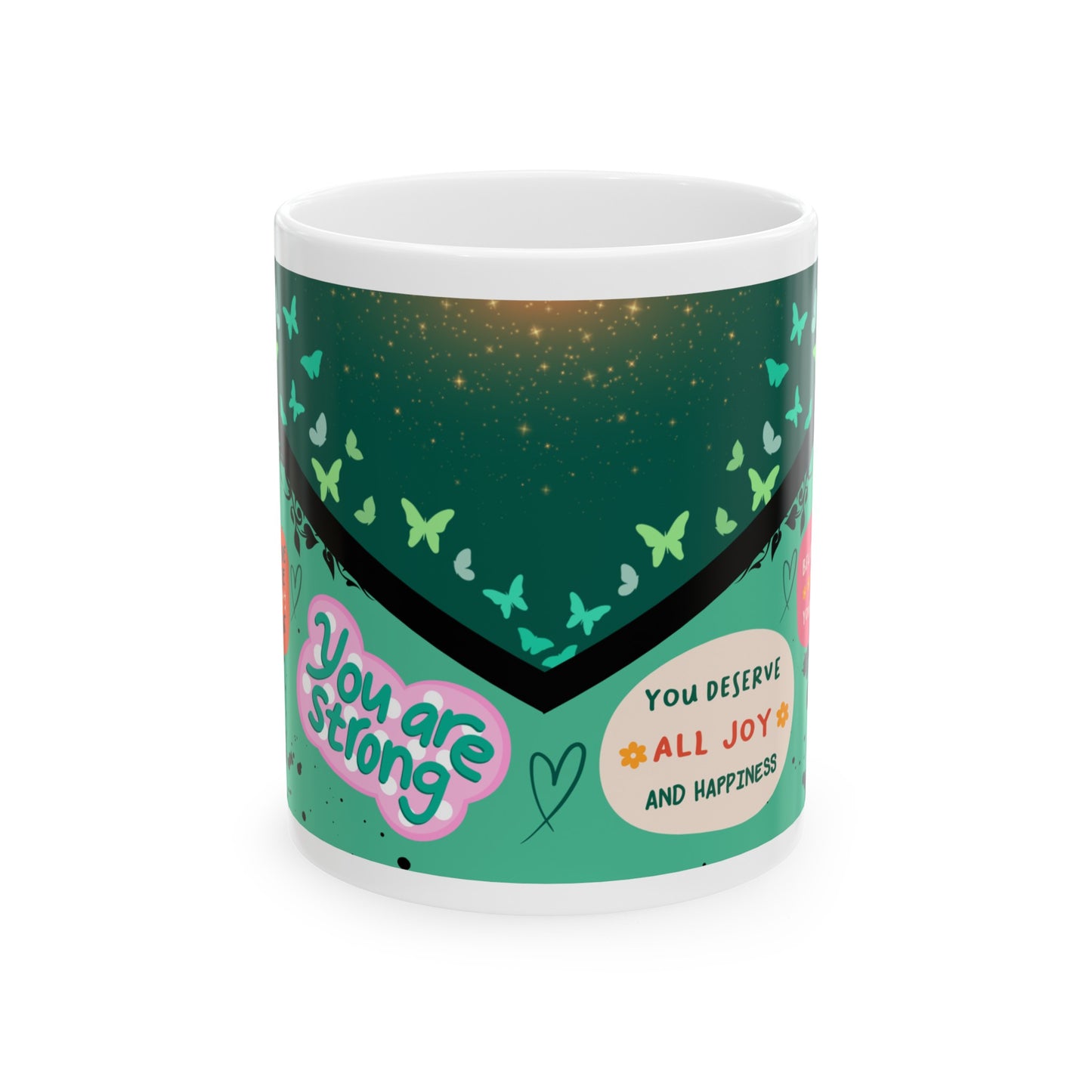 Daily Affirmation Coffee Mug, Positive Affirmations and Inspirational Quotes, Mom Mug Gift, Self Care Mug