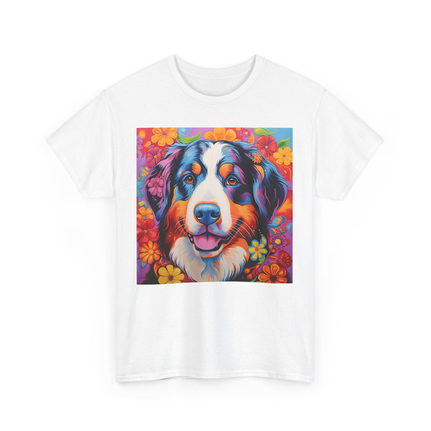 Floral Dog Shirt Gift For Dog Mom, Flower Dog Shirt, Wildflower T-Shirt, Dog Lover Outfit, Cute Puppy Shirt, Dog Owner Gift, Funny Dog Tee