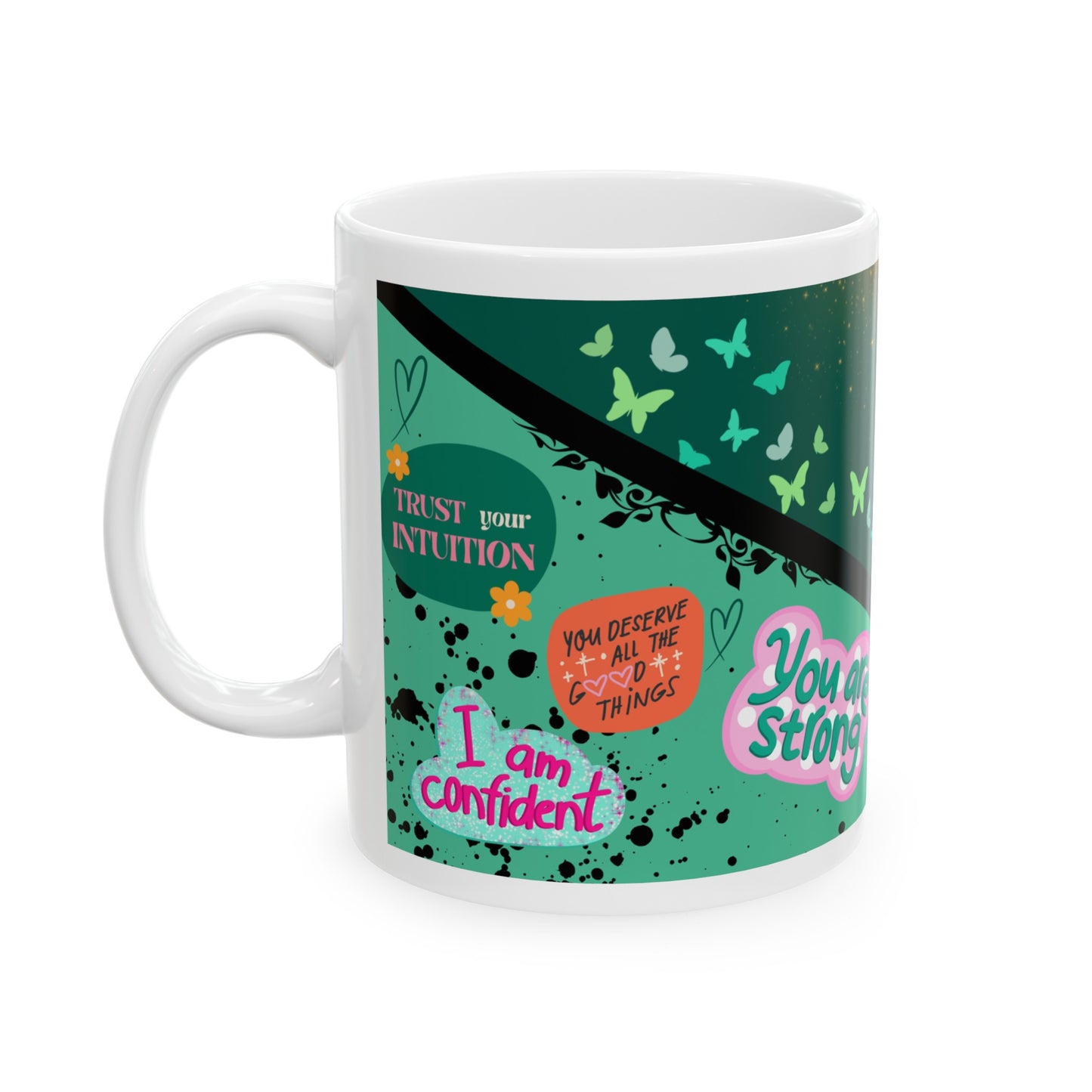Daily Affirmation Coffee Mug, Positive Affirmations and Inspirational Quotes, Mom Mug Gift, Self Care Mug