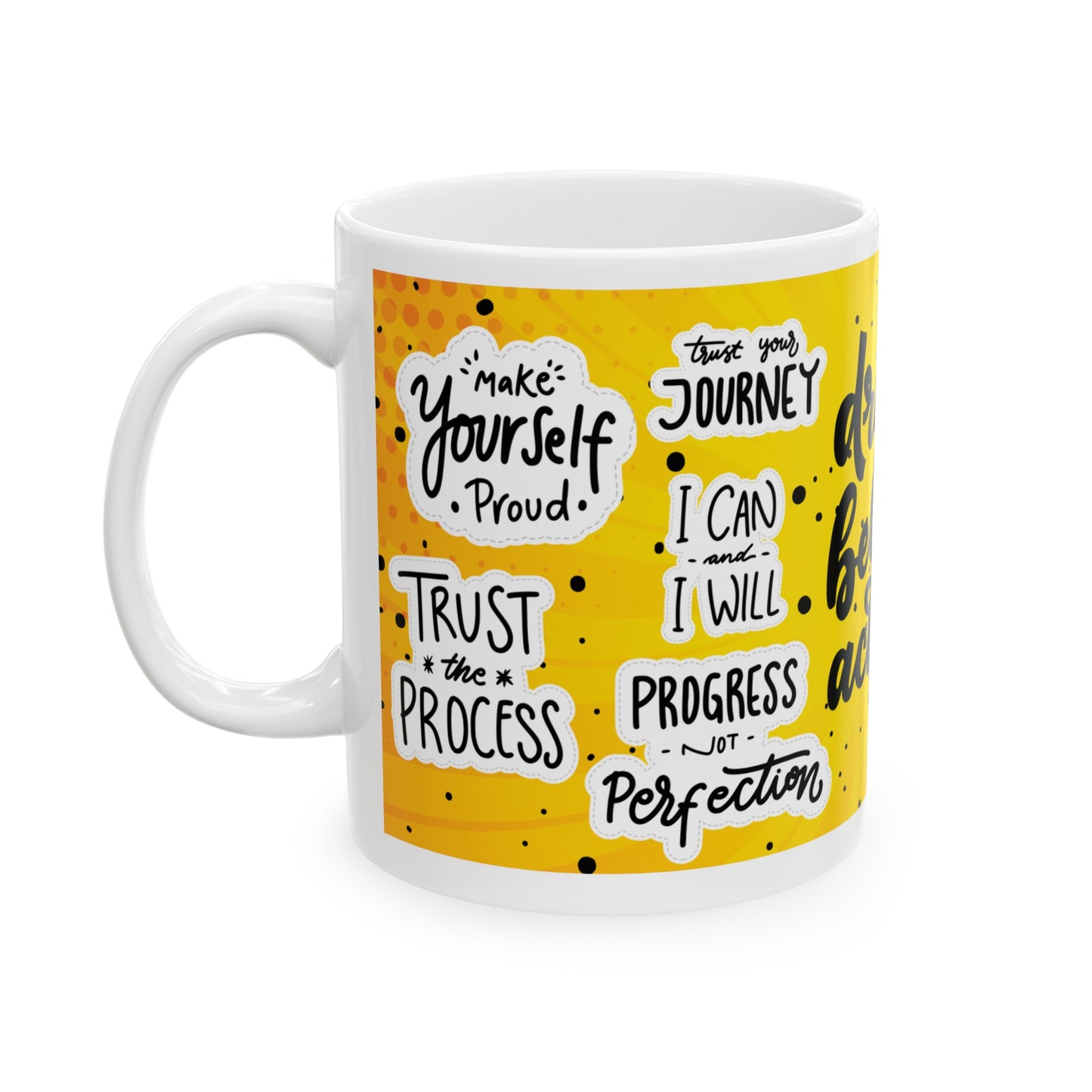 Daily Affirmation Coffee Mug, Positive Affirmations and Inspirational Quotes, Mom Mug Gift, Self Care Mug
