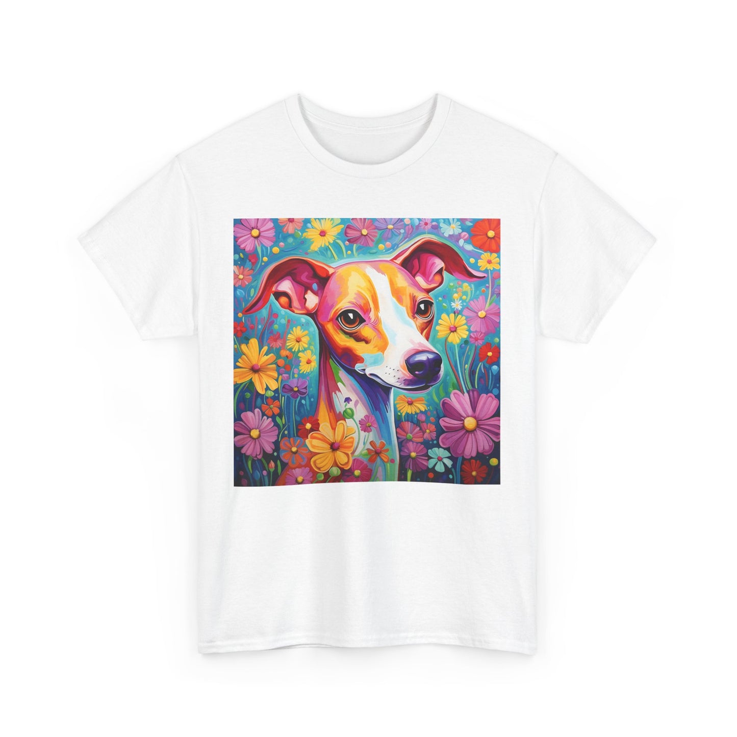Floral Dog Shirt, Floral Dog Tee, Flower Dog Shirt, Animal Lover Tee, Dog Lover Gift Tee, Cute Dog, Floral Dog Birthday Shirt, Floral Dog