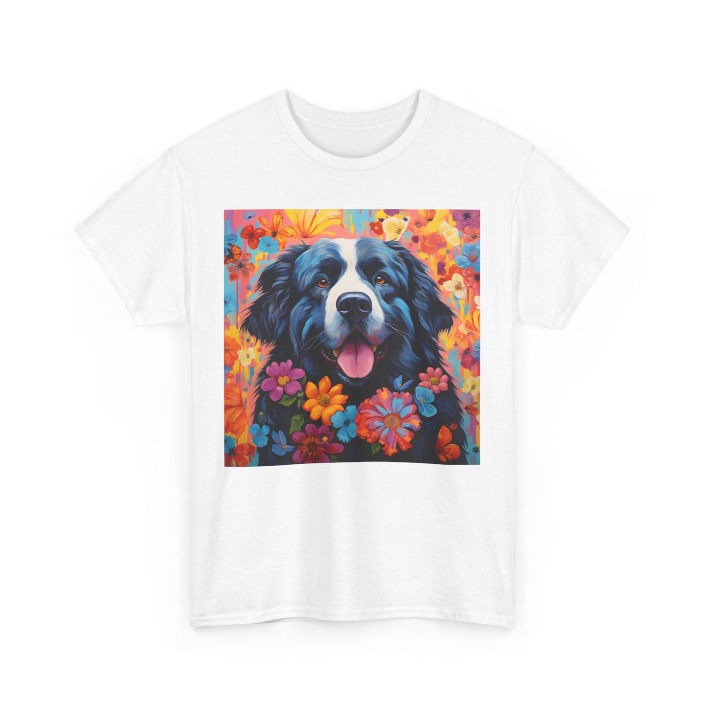Floral Dog Shirt, Floral Dog Tee, Flower Dog Shirt, Animal Lover Tee, Dog Lover Gift Tee, Cute Dog, Floral Dog Birthday Shirt, Floral Dog