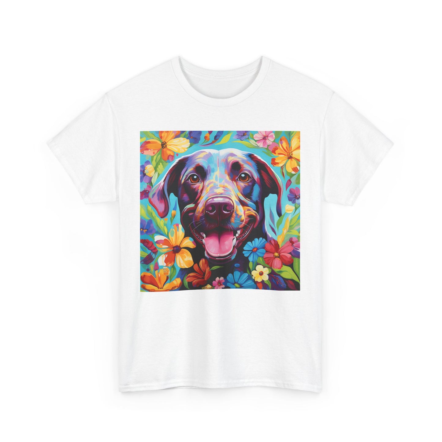 Floral Dog Shirt, Floral Dog Tee, Flower Dog Shirt, Animal Lover Tee, Dog Lover Gift Tee, Cute Dog, Floral Dog Birthday Shirt, Floral Dog