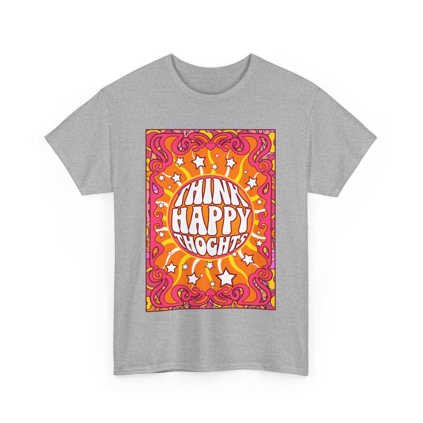 Thnink Happy Thoughts Positive Affirmation Shirt