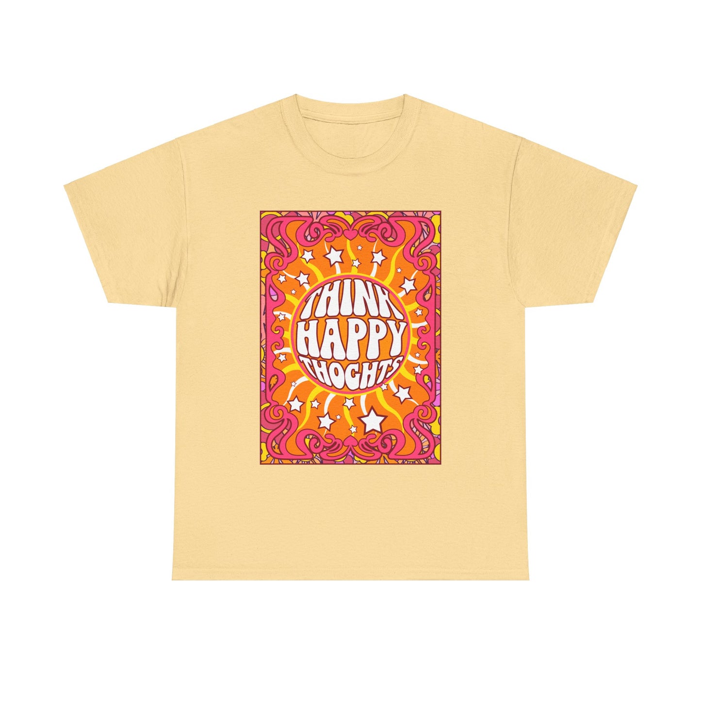 Thnink Happy Thoughts Positive Affirmation Shirt