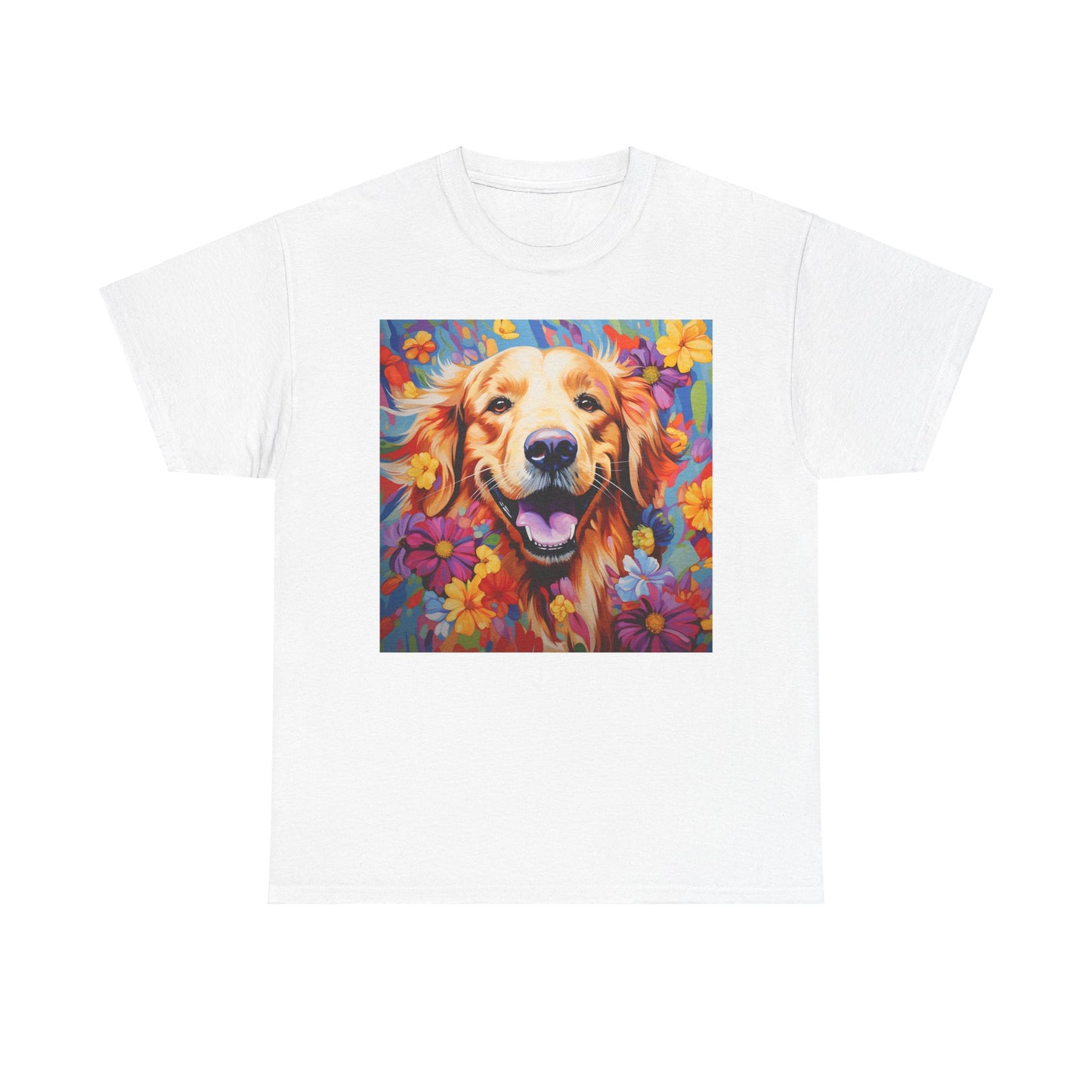 Floral Dog Shirt, Floral Dog Tee, Flower Dog Shirt, Animal Lover Tee, Dog Lover Gift Tee, Cute Dog, Floral Dog Birthday Shirt, Floral Dog