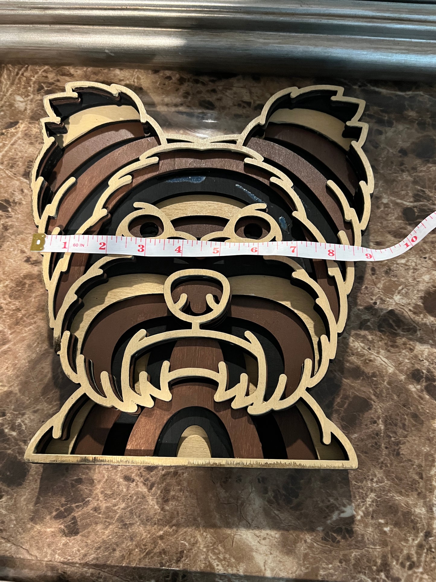 Wooden Dog Mandala Multi Layer Custom and Personalized. Wall Art Hangings and Decor