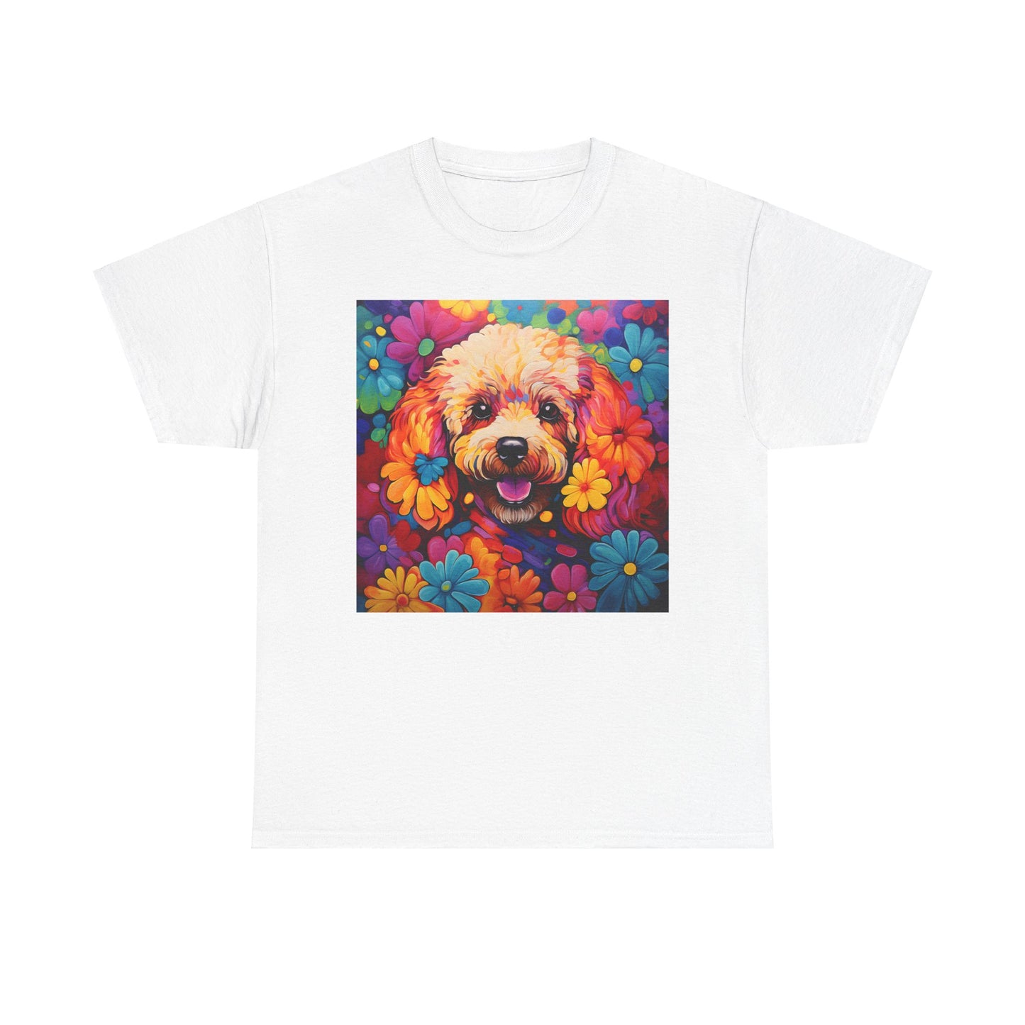 Floral Dog Shirt, Floral Dog Tee, Flower Dog Shirt, Animal Lover Tee, Dog Lover Gift Tee, Cute Dog, Floral Dog Birthday Shirt, Floral Dog