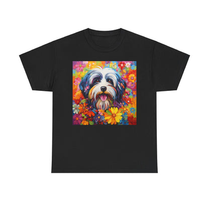 Floral Dog Lovers Shirt With Dog Paw, Dog Paw Gift, Dog Lover T-Shirt, Dog Mom Gifts for Dog Mom Lover, Cat Mom Gift, Dog Tee