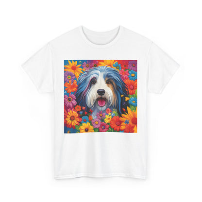 Floral Dog Shirt Gift For Dog Mom, Flower Dog Shirt, Wildflower T-Shirt, Dog Lover Outfit, Cute Puppy Shirt, Dog Owner Gift, Funny Dog Tee