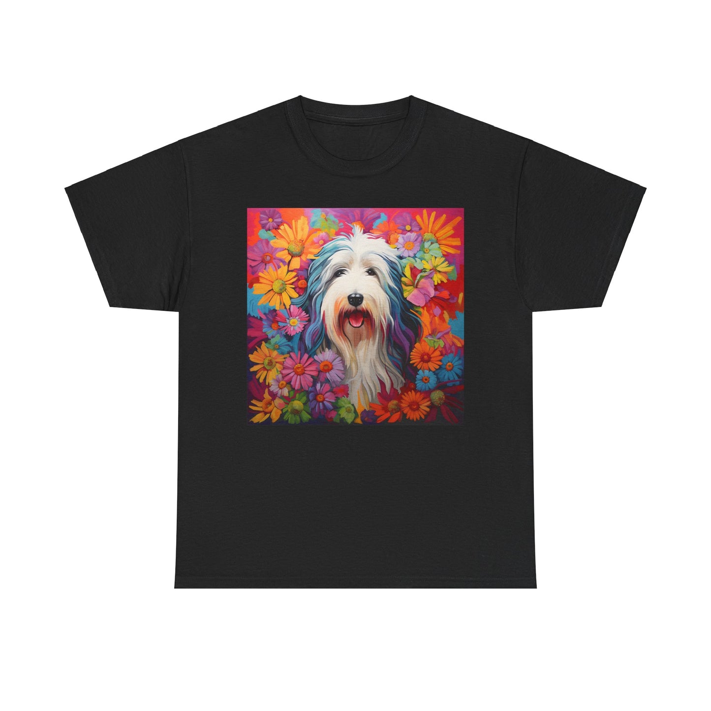Floral Dog Shirt, Floral Dog Tee, Flower Dog Shirt, Animal Lover Tee, Dog Lover Gift Tee, Cute Dog, Floral Dog Birthday Shirt, Floral Dog