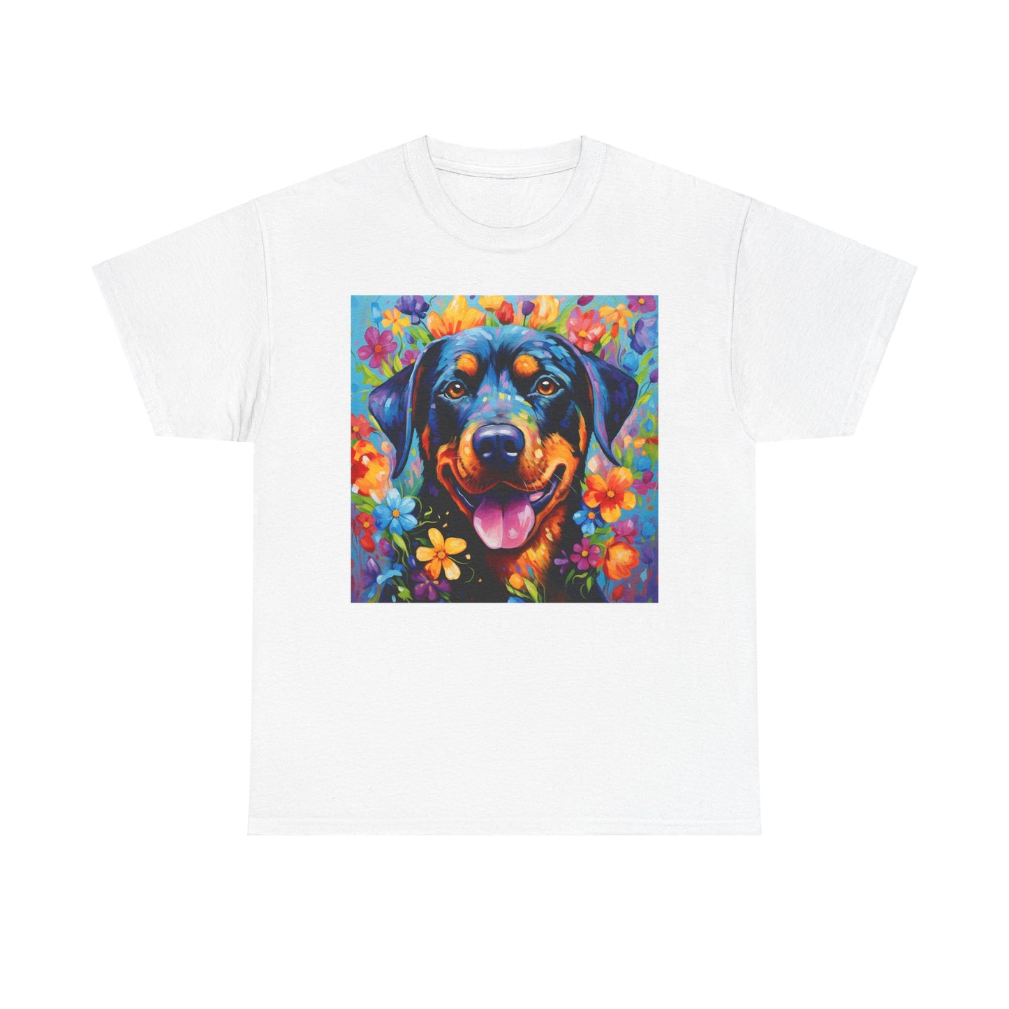 Floral Dog Shirt, Floral Dog Tee, Flower Dog Shirt, Animal Lover Tee, Dog Lover Gift Tee, Cute Dog, Floral Dog Birthday Shirt, Floral Dog