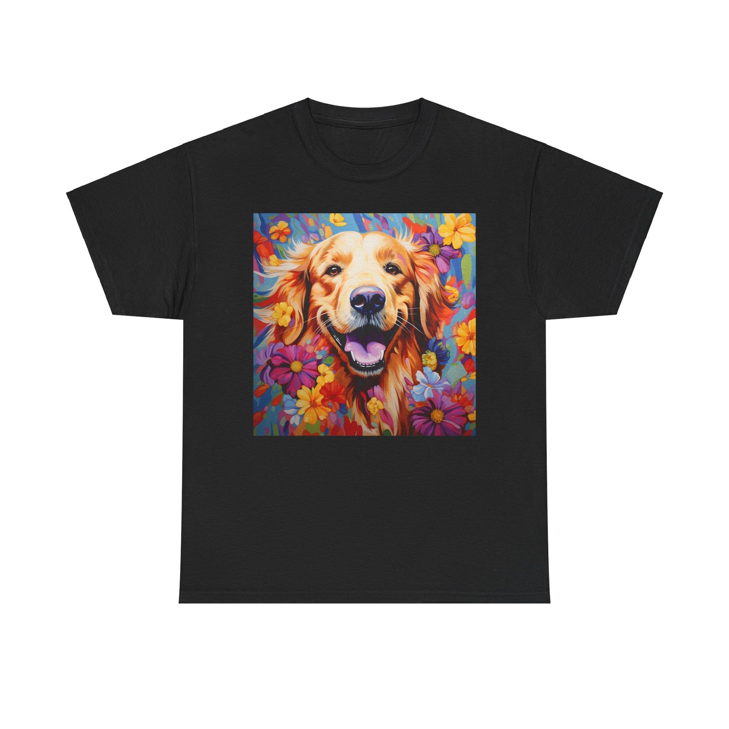 Floral Dog Shirt, Floral Dog Tee, Flower Dog Shirt, Animal Lover Tee, Dog Lover Gift Tee, Cute Dog, Floral Dog Birthday Shirt, Floral Dog