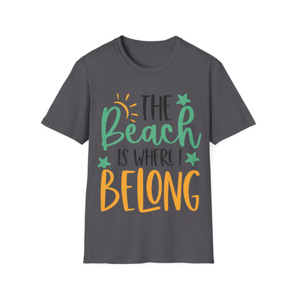 The Beach Is Where I Belong Shirt, Beach Lovers Shirt, Happy Holiday Tee, Summer Shirt, Funny Holiday Shirt, Cruise Vacation Tee