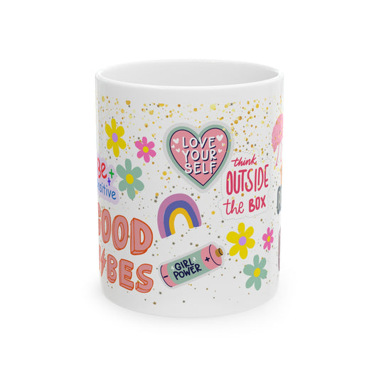 Daily Affirmation Coffee Mug, Positive Affirmations and Inspirational Quotes, Mom Mug Gift, Self Care Mug