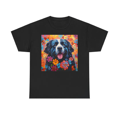 Floral Dog Shirt, Floral Dog Tee, Flower Dog Shirt, Animal Lover Tee, Dog Lover Gift Tee, Cute Dog, Floral Dog Birthday Shirt, Floral Dog