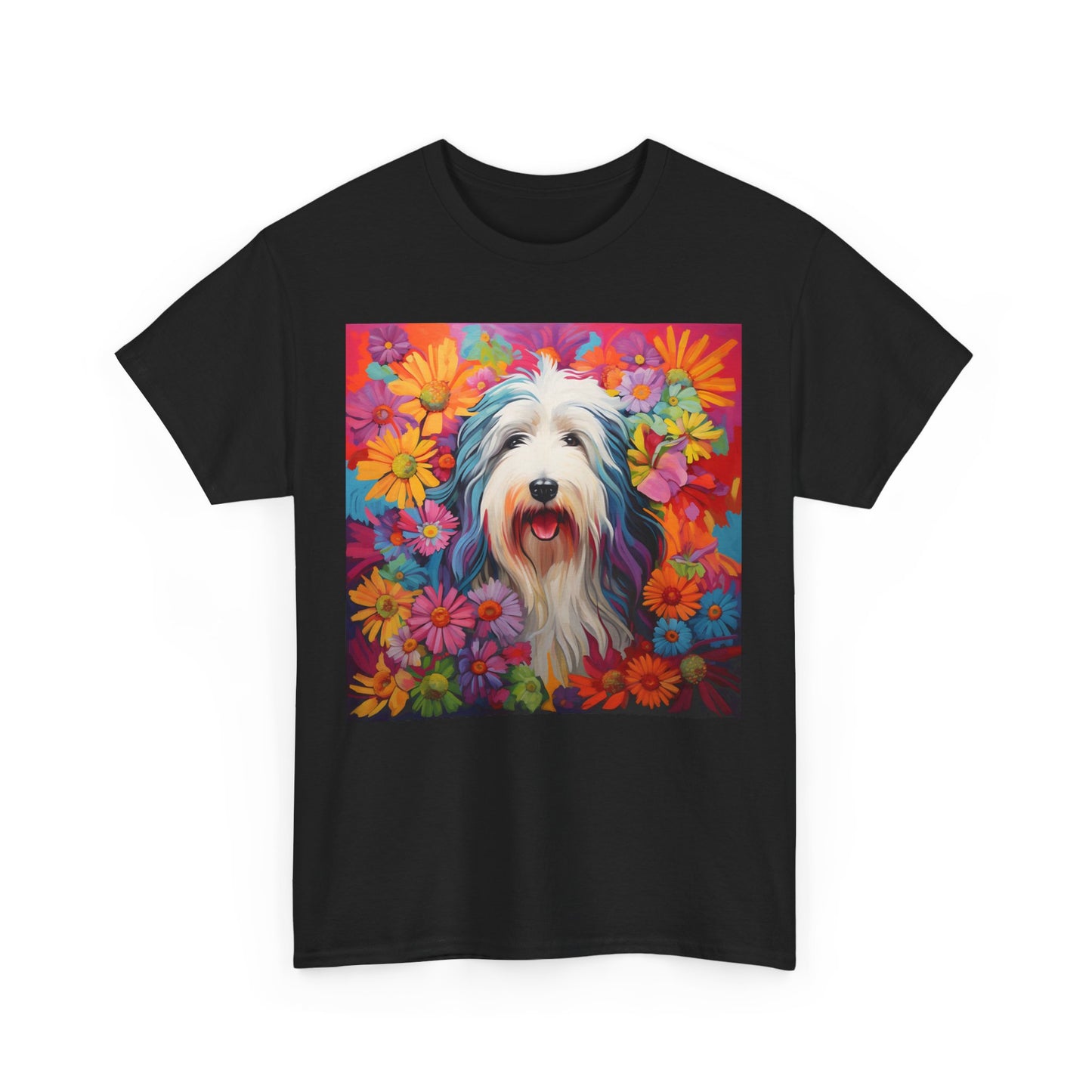Floral Dog Shirt, Floral Dog Tee, Flower Dog Shirt, Animal Lover Tee, Dog Lover Gift Tee, Cute Dog, Floral Dog Birthday Shirt, Floral Dog