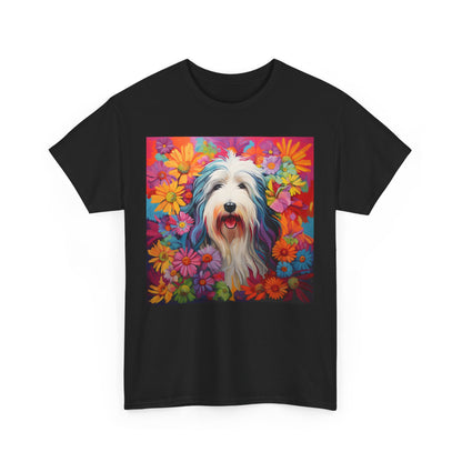 Floral Dog Shirt, Floral Dog Tee, Flower Dog Shirt, Animal Lover Tee, Dog Lover Gift Tee, Cute Dog, Floral Dog Birthday Shirt, Floral Dog