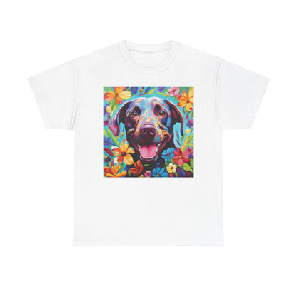 Floral Dog Shirt, Floral Dog Tee, Flower Dog Shirt, Animal Lover Tee, Dog Lover Gift Tee, Cute Dog, Floral Dog Birthday Shirt, Floral Dog