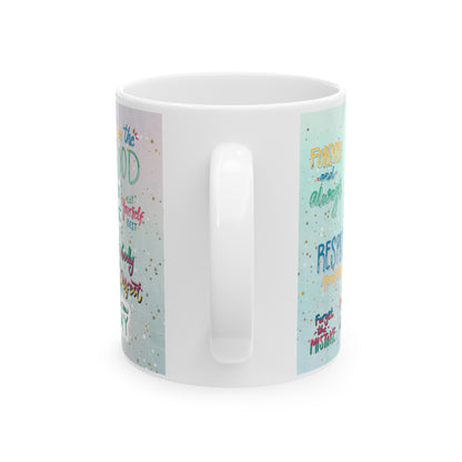 Daily Affirmation Coffee Mug, Positive Affirmations and Inspirational Quotes, Mom Mug Gift, Self Care Mug