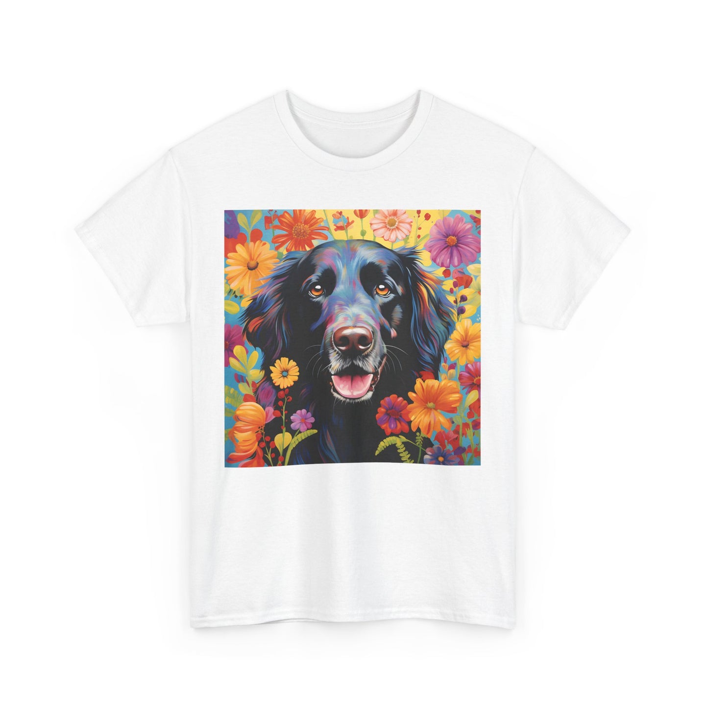 Floral Dog Shirt, Floral Dog Tee, Flower Dog Shirt, Animal Lover Tee, Dog Lover Gift Tee, Cute Dog, Floral Dog Birthday Shirt, Floral Dog