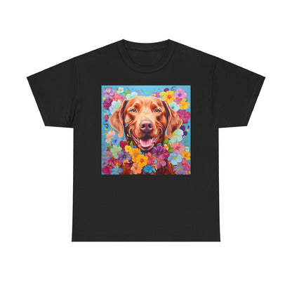 Floral Dog Shirt, Floral Dog Tee, Flower Dog Shirt, Animal Lover Tee, Dog Lover Gift Tee, Cute Dog, Floral Dog Birthday Shirt, Floral Dog