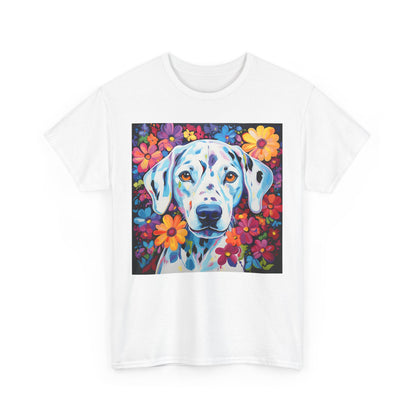 Floral Dog Shirt, Floral Dog Tee, Flower Dog Shirt, Animal Lover Tee, Dog Lover Gift Tee, Cute Dog, Floral Dog Birthday Shirt, Floral Dog
