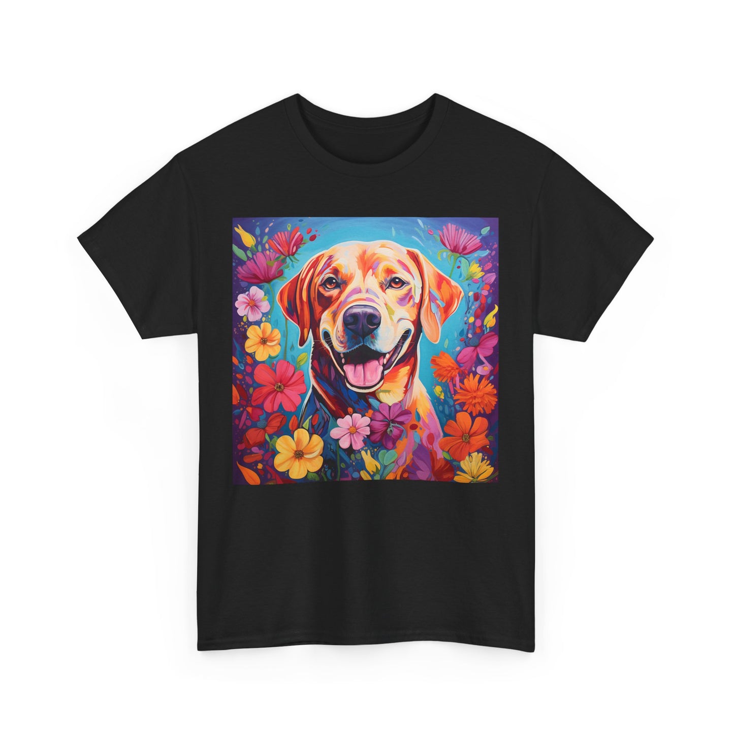 Floral Dog Shirt, Floral Dog Tee, Flower Dog Shirt, Animal Lover Tee, Dog Lover Gift Tee, Cute Dog, Floral Dog Birthday Shirt, Floral Dog