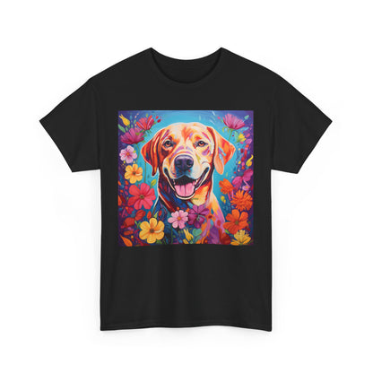 Floral Dog Shirt, Floral Dog Tee, Flower Dog Shirt, Animal Lover Tee, Dog Lover Gift Tee, Cute Dog, Floral Dog Birthday Shirt, Floral Dog