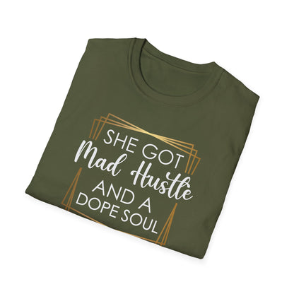 She Got Mad Hustle And A Dope Soul, Millionaire Mindset: Success Shirt, Money Mindset Shirt, Small Business Shirt, Entrepreneur Shirt, Success Mindset Shirt, Money Shirt, Boss Babe Shirt, Success Shirt, Addicted To Success T-Shirt
