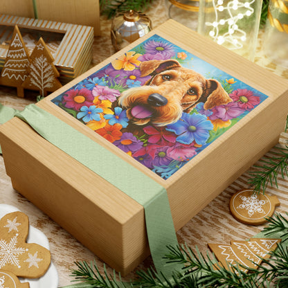 Floral Dog Kiss Cut Sticker