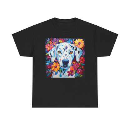 Floral Dog Shirt, Floral Dog Tee, Flower Dog Shirt, Animal Lover Tee, Dog Lover Gift Tee, Cute Dog, Floral Dog Birthday Shirt, Floral Dog