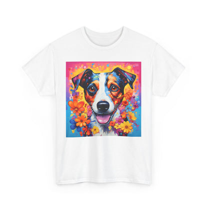 Floral Dog Shirt, Floral Dog Tee, Flower Dog Shirt, Animal Lover Tee, Dog Lover Gift Tee, Cute Dog, Floral Dog Birthday Shirt, Floral Dog