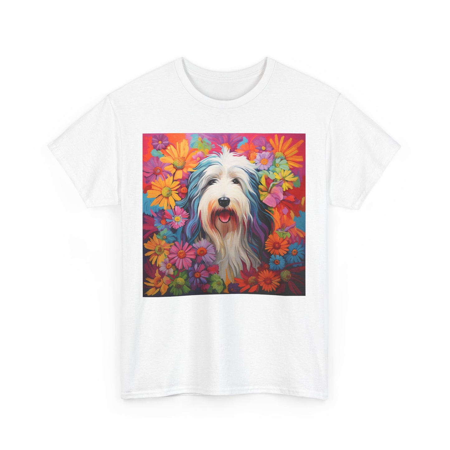 Floral Dog Shirt, Floral Dog Tee, Flower Dog Shirt, Animal Lover Tee, Dog Lover Gift Tee, Cute Dog, Floral Dog Birthday Shirt, Floral Dog