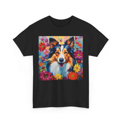 Floral Dog Lovers Shirt With Dog Paw, Dog Paw Gift, Dog Lover T-Shirt, Dog Mom Gifts for Dog Mom Lover, Cat Mom Gift, Dog Tee