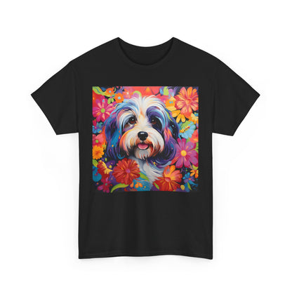 Floral Dog Shirt, Floral Dog Tee, Flower Dog Shirt, Animal Lover Tee, Dog Lover Gift Tee, Cute Dog, Floral Dog Birthday Shirt, Floral Dog