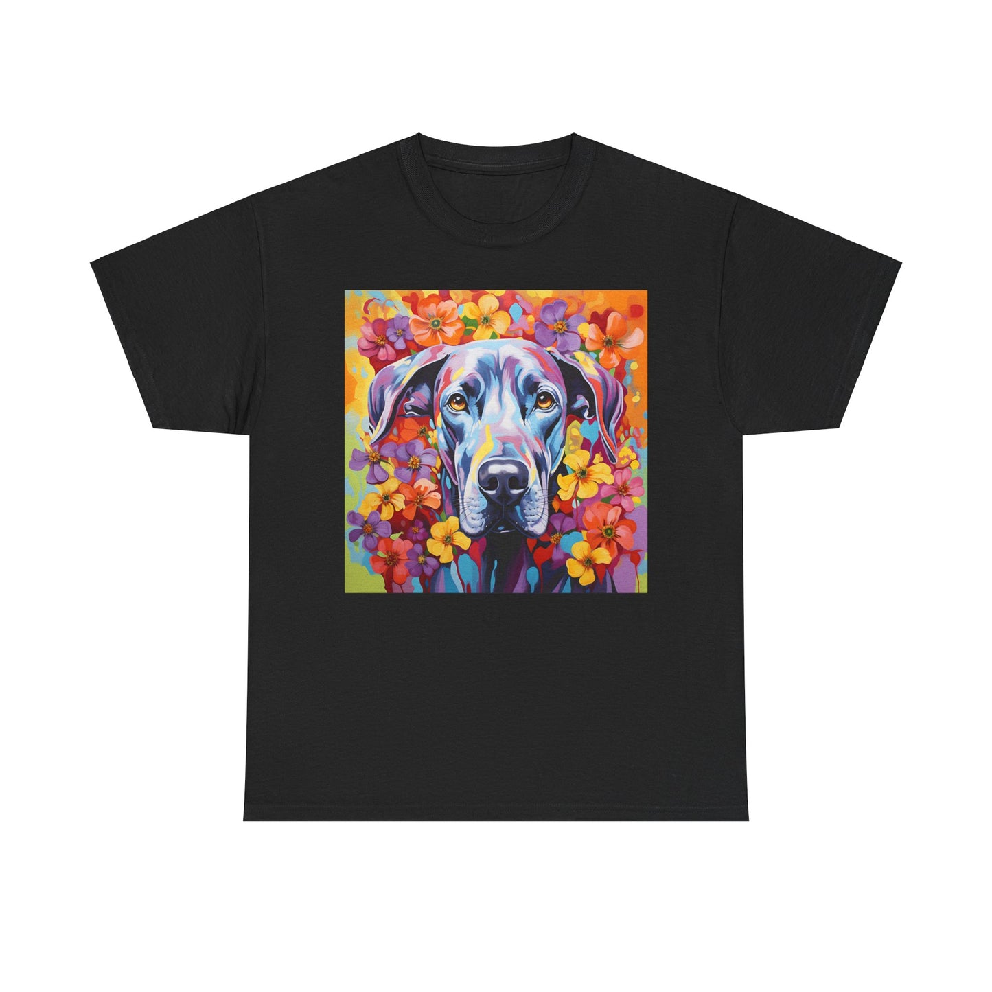 Floral Dog Shirt, Floral Dog Tee, Flower Dog Shirt, Animal Lover Tee, Dog Lover Gift Tee, Cute Dog, Floral Dog Birthday Shirt, Floral Dog