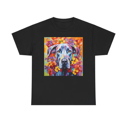 Floral Dog Shirt, Floral Dog Tee, Flower Dog Shirt, Animal Lover Tee, Dog Lover Gift Tee, Cute Dog, Floral Dog Birthday Shirt, Floral Dog