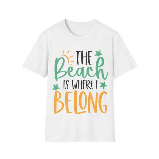 The Beach Is Where I Belong Shirt, Beach Lovers Shirt, Happy Holiday Tee, Summer Shirt, Funny Holiday Shirt, Cruise Vacation Tee