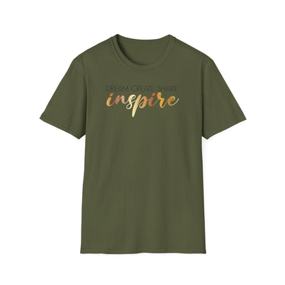 Dream Create Share Inspire,Inspirational Gift, Inspirational T-Shirt Gift, Trust in Yourself T-Shirt, Inspire T-shirt, Motivational T-Shirts, Inspirational T-Shirt Gift, Inspire, Dream Create Share T=Shirt Gift, Tee Gift