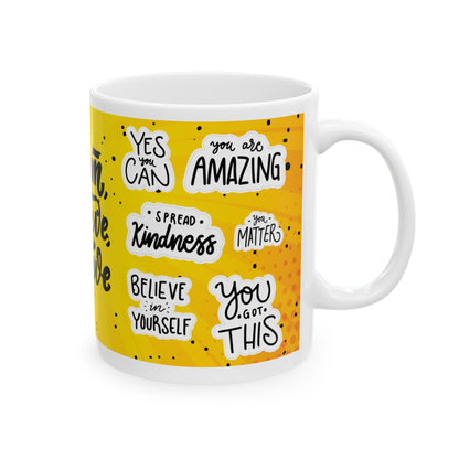 Daily Affirmation Coffee Mug, Positive Affirmations and Inspirational Quotes, Mom Mug Gift, Self Care Mug