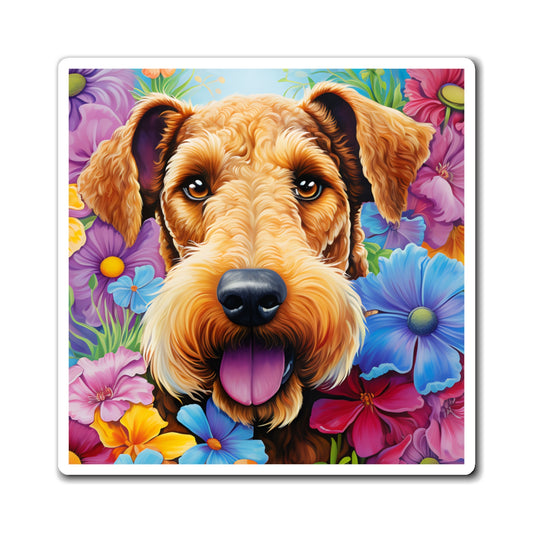 Floral Dog Magnet
