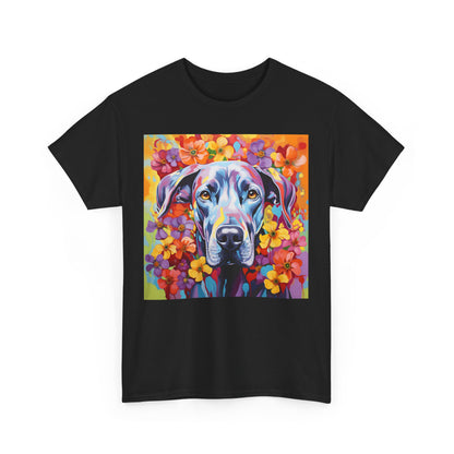 Floral Dog Shirt, Floral Dog Tee, Flower Dog Shirt, Animal Lover Tee, Dog Lover Gift Tee, Cute Dog, Floral Dog Birthday Shirt, Floral Dog