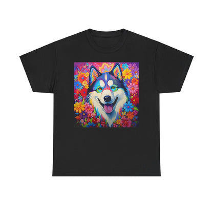 Floral Dog Shirt Gift For Dog Mom, Flower Dog Shirt, Wildflower T-Shirt, Dog Lover Outfit, Cute Puppy Shirt, Dog Owner Gift, Funny Dog Tee