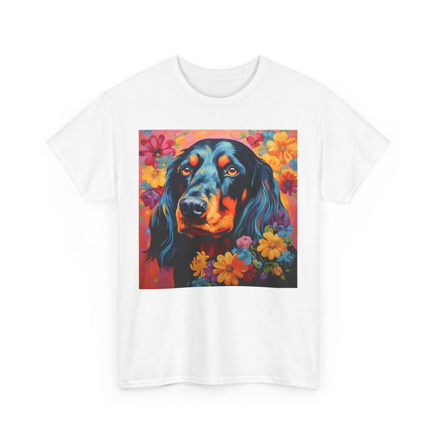Floral Dog Shirt, Floral Dog Tee, Flower Dog Shirt, Animal Lover Tee, Dog Lover Gift Tee, Cute Dog, Floral Dog Birthday Shirt, Floral Dog